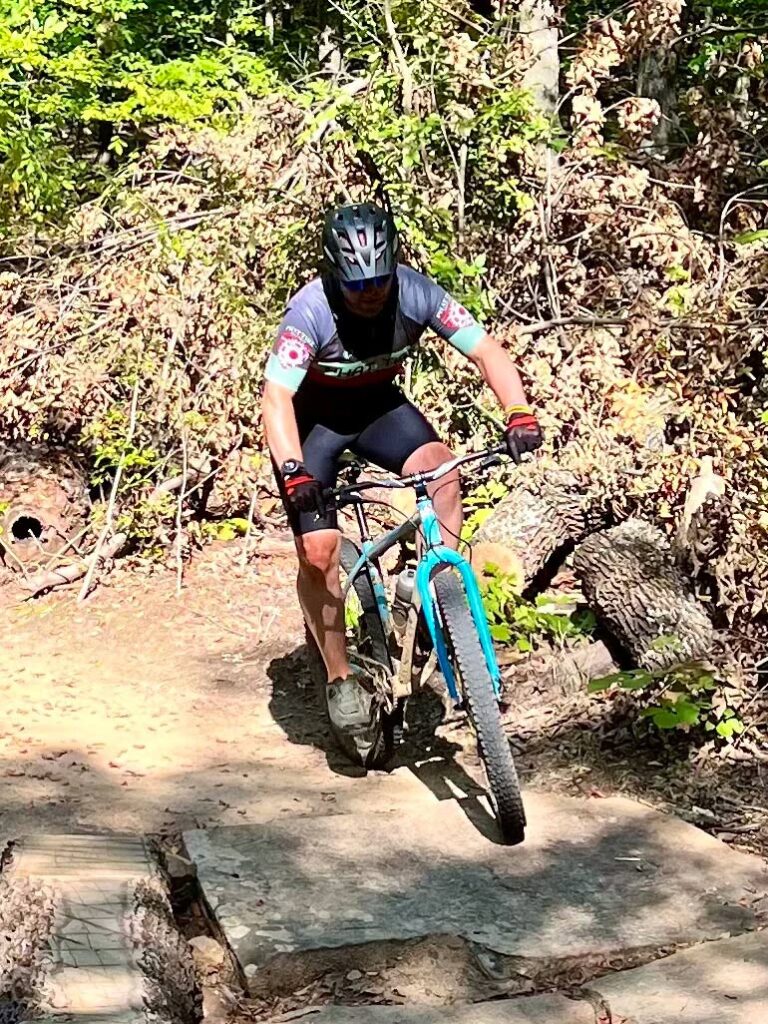 man on dirt bike outdoors